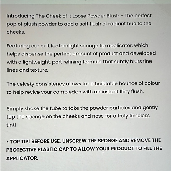 PLouise Blush Powder For the Cheek Of It.Assorted Shades Available - Picture 2 of 16